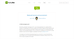 Desktop Screenshot of blog.buckybox.com